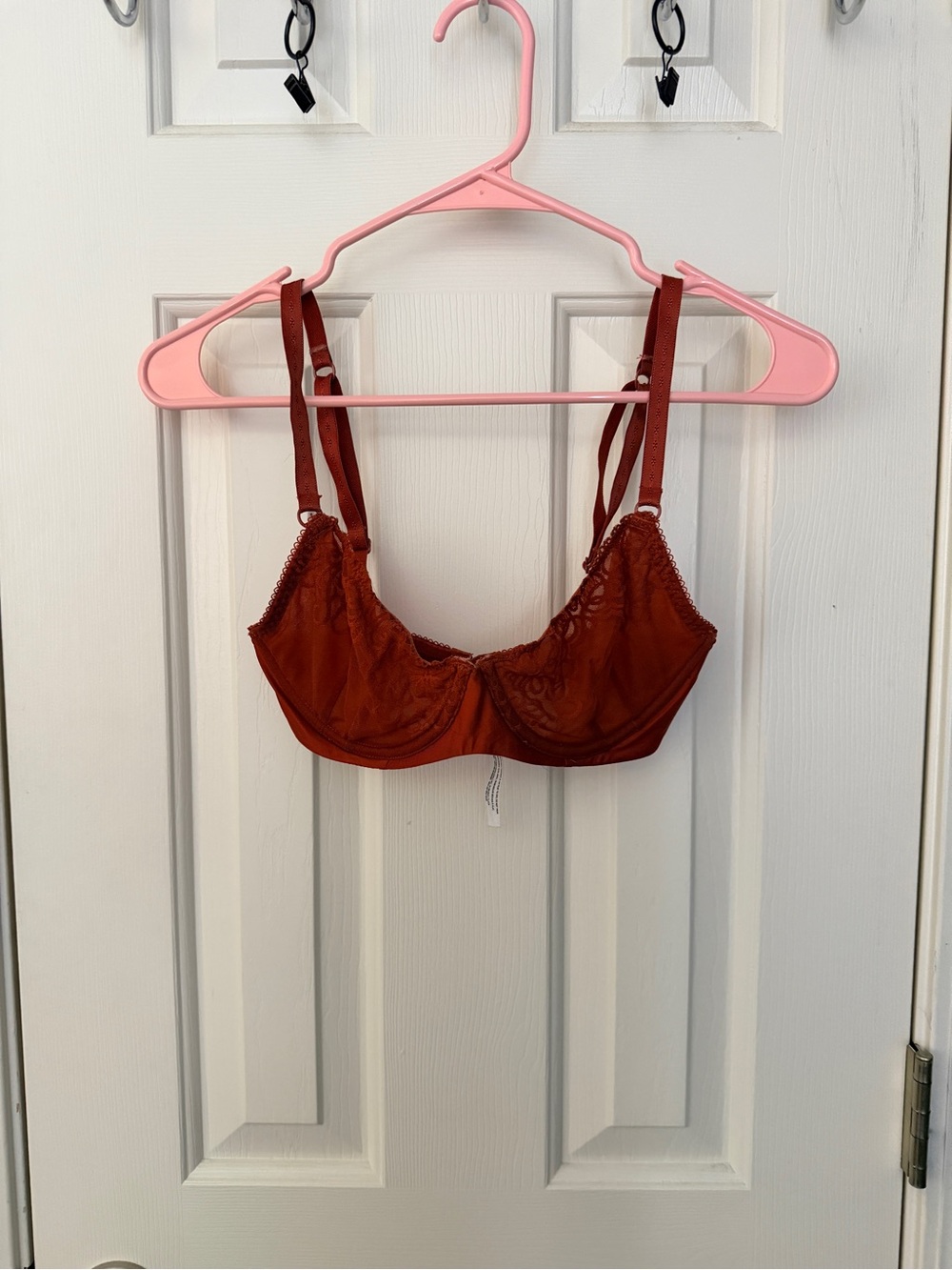 Free People Lace Underwire Bra - Rust Brown